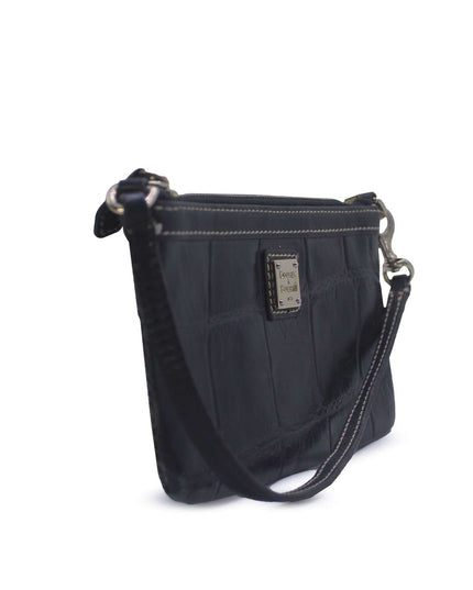 Dooney & Bourke Croc-Embossed Leather Wristlet