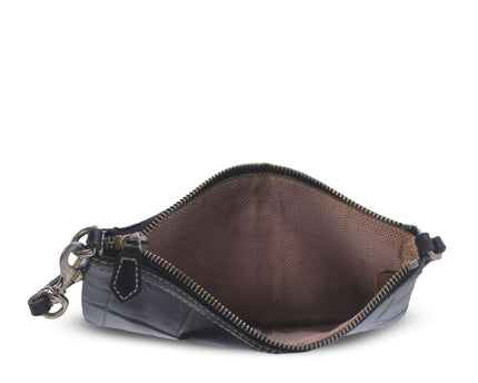 Dooney & Bourke Croc-Embossed Leather Wristlet
