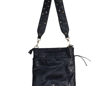 JUICY COUTURE Leather Y2K Steampunk Crossbody Purse