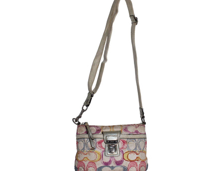 Coach Signature Scribble Canvas Shoulder Bag