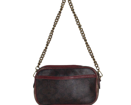 Coach Isla Chain in Signature Canvas Crossbody Bag