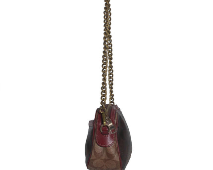 Coach Isla Chain in Signature Canvas Crossbody Bag