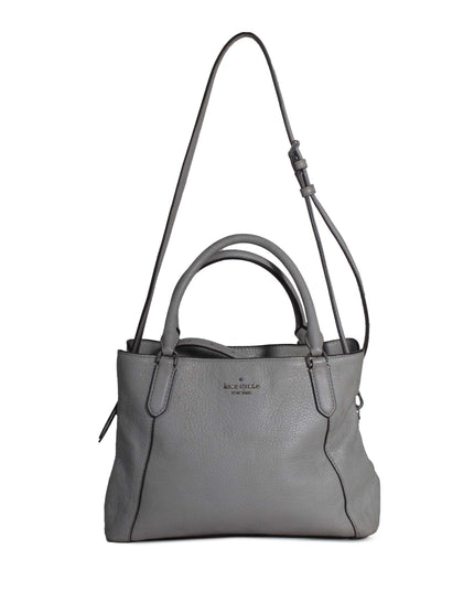 KATE SPADE Jackson Pebble Leather Removable Strap Satchel Bag