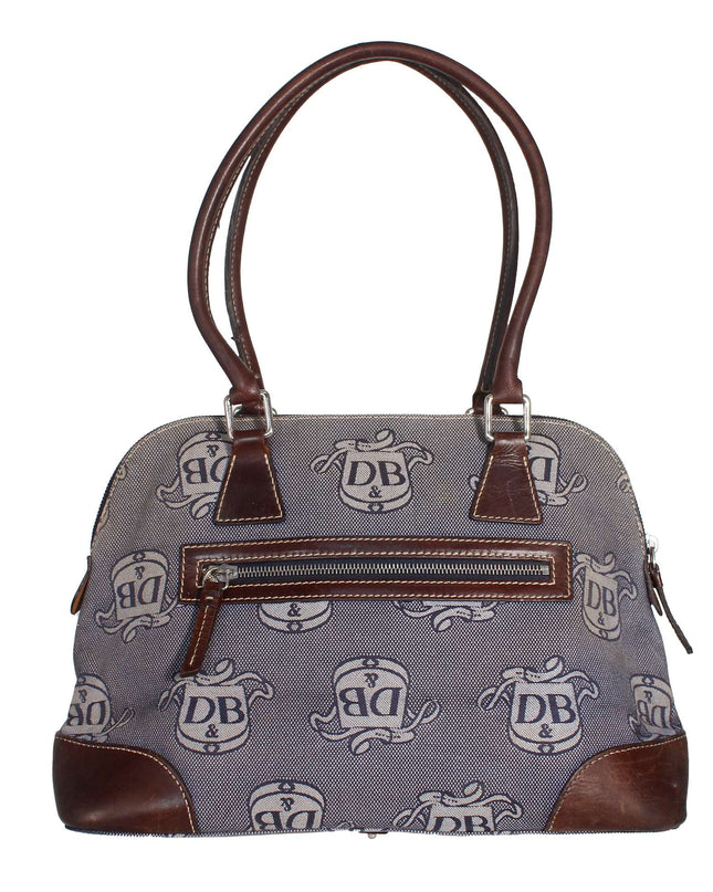 Dooney & Bourke Logo Monogram Domed Satchel Handbag