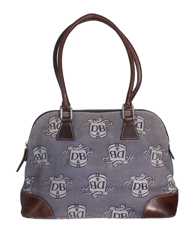 Dooney & Bourke Logo Monogram Domed Satchel Handbag
