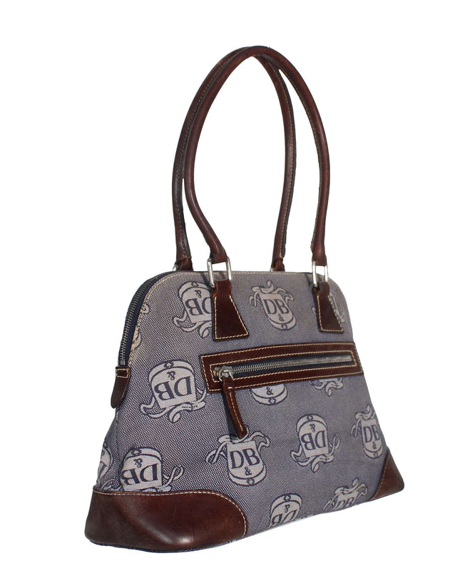 Dooney & Bourke Logo Monogram Domed Satchel Handbag
