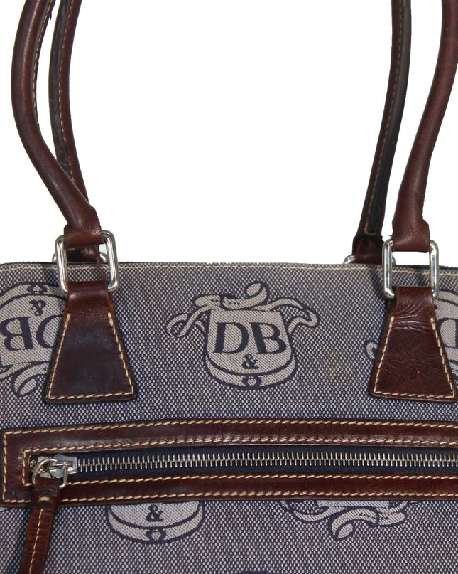 Dooney & Bourke Logo Monogram Domed Satchel Handbag
