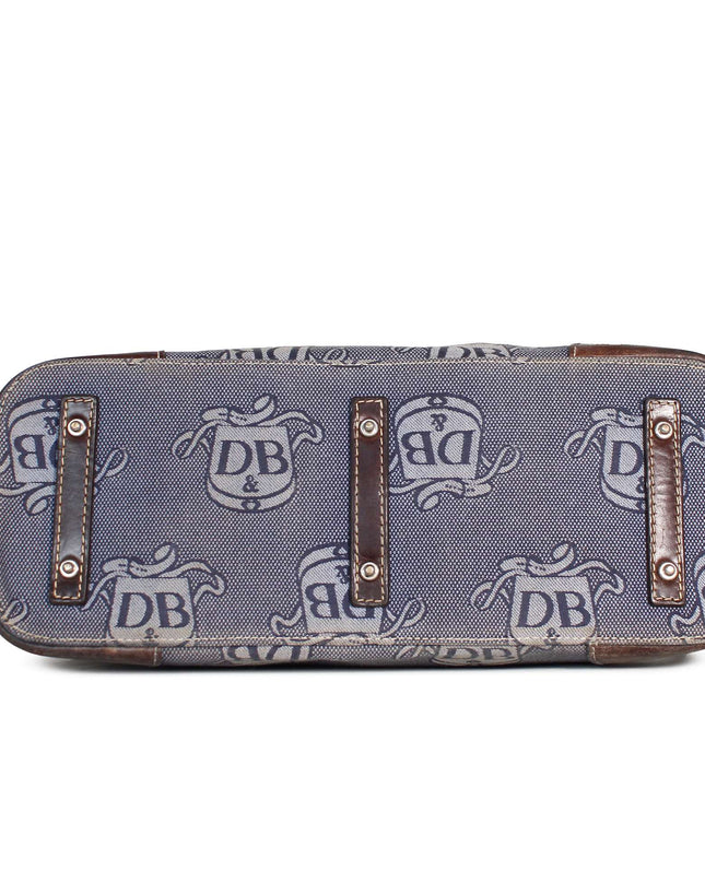 Dooney & Bourke Logo Monogram Domed Satchel Handbag