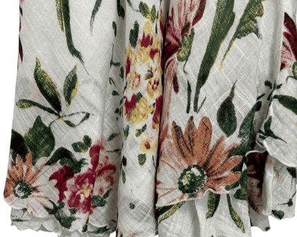 Charlie B Vintage White Floral Fit & Flare Sleeveless Dress