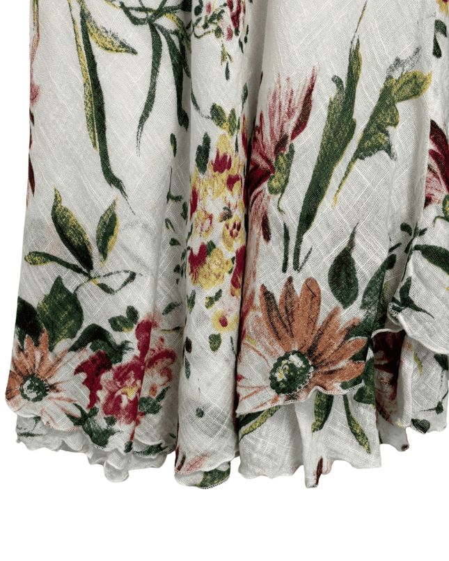 Charlie B Vintage White Floral Fit & Flare Sleeveless Dress