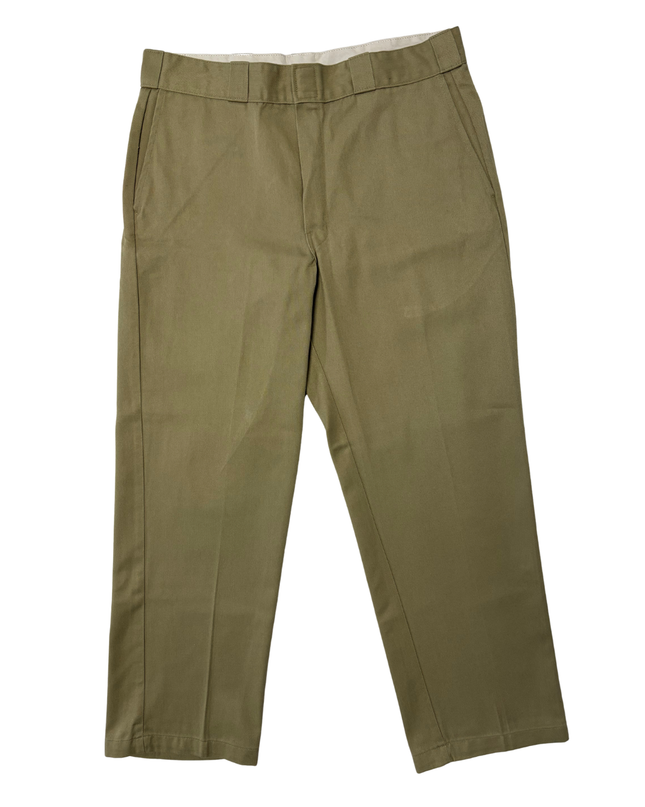 Dickies 874 Original Fit Khaki Work Pants - L | Waist: 34"