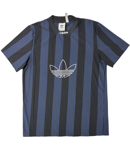Adidas Originals Trefoil Navy & Black Striped T-Shirt