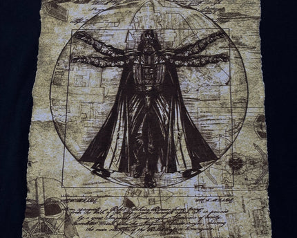 Star Wars Black Vitruvian Darth Vader Graphic Tee