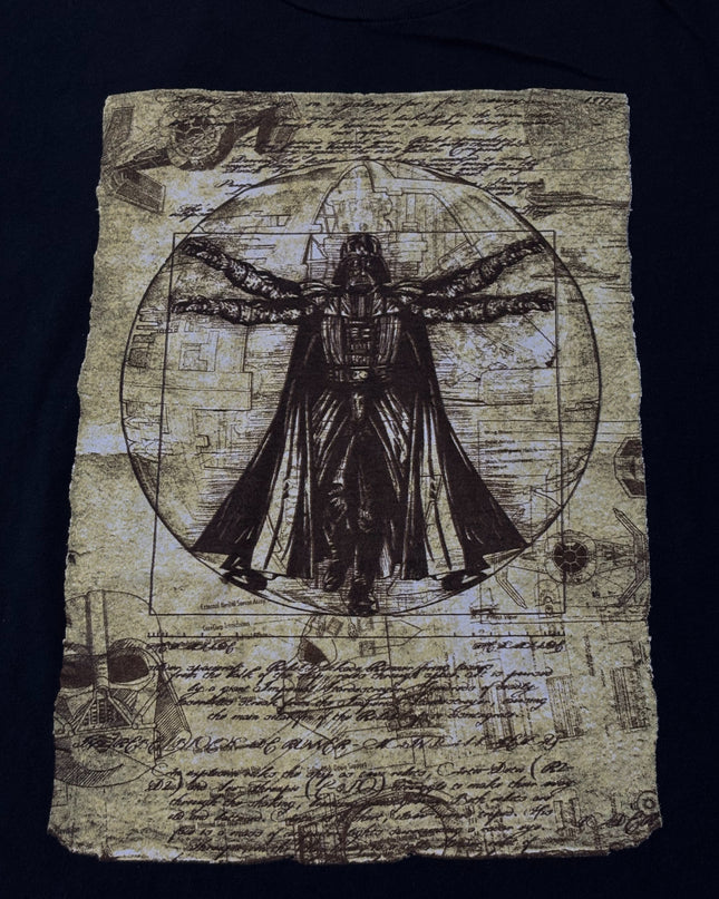 Star Wars Black Vitruvian Darth Vader Graphic Tee
