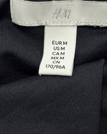 H&M Black Halter Neck Criss Cross Back Strappy Thong Bodysuit