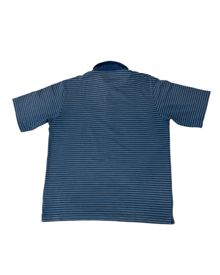 Nike Dri-FIT Blue & Orange Striped Golf Polo Shirt - XXL