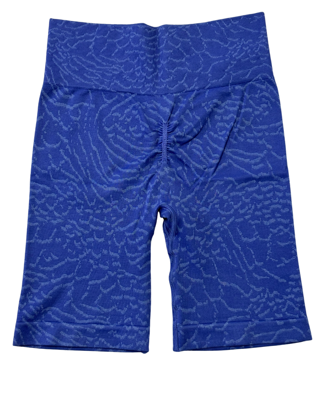 Gymshark Animal Seamless Blue Biker Shorts
