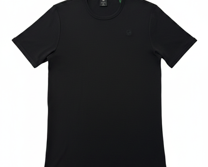 G-Star RAW Men's Black Slim Fit Crew Neck T-Shirt