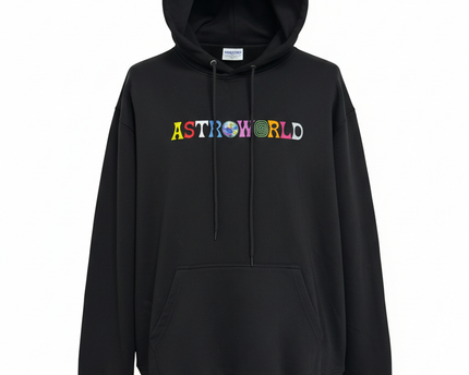 Astroworld Black Graphic Wish You Were Here Hoodie