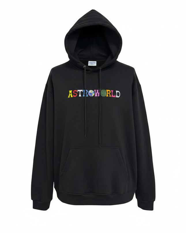 Astroworld Black Graphic Wish You Were Here Hoodie