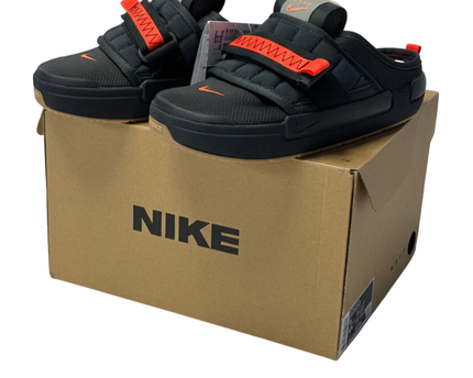 Nike Offline Anthracite/Electro Orange Black/Orange Mules W/TAG + BOX