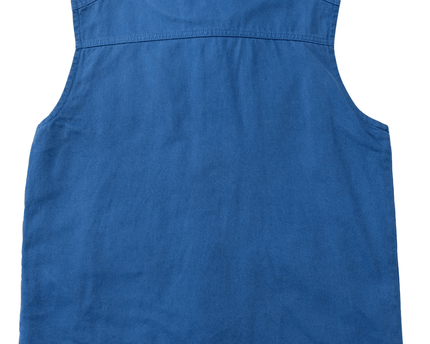 Les Benjamins Distressed Blue Denim Sleeveless Jacket
