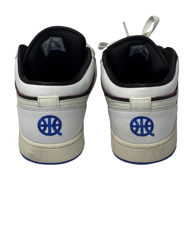 Jordan Air Jordan 1 Low Quai 54 Black/White/Blue Sneakers W/Box