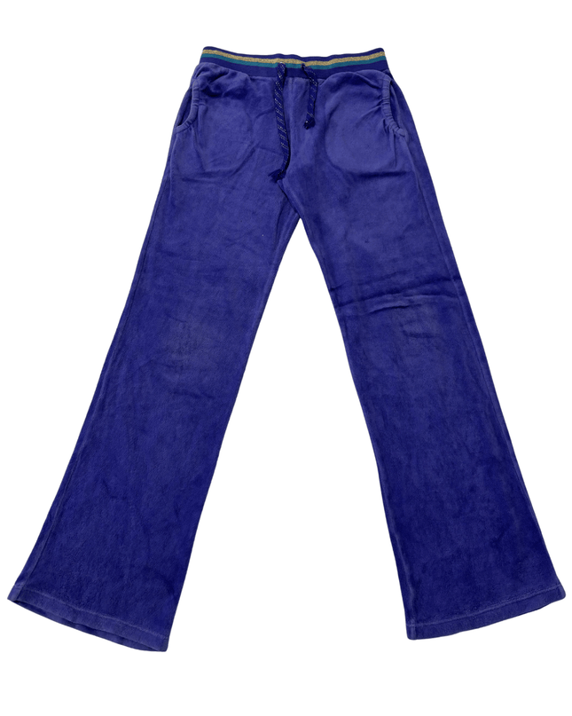 Juicy Couture Royal Blue Velour Heart Logo Track Pants