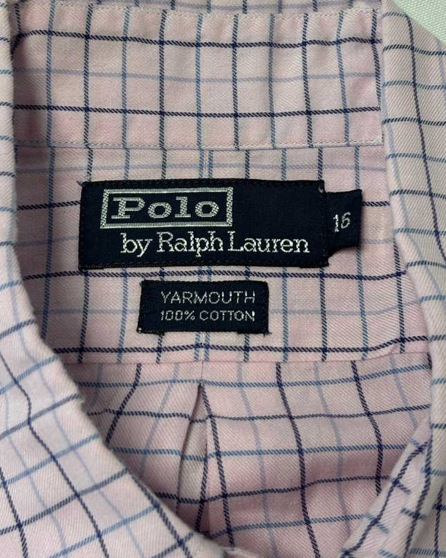 Ralph Lauren Yarmouth Pink & Navy Checked Button-Down Shirt