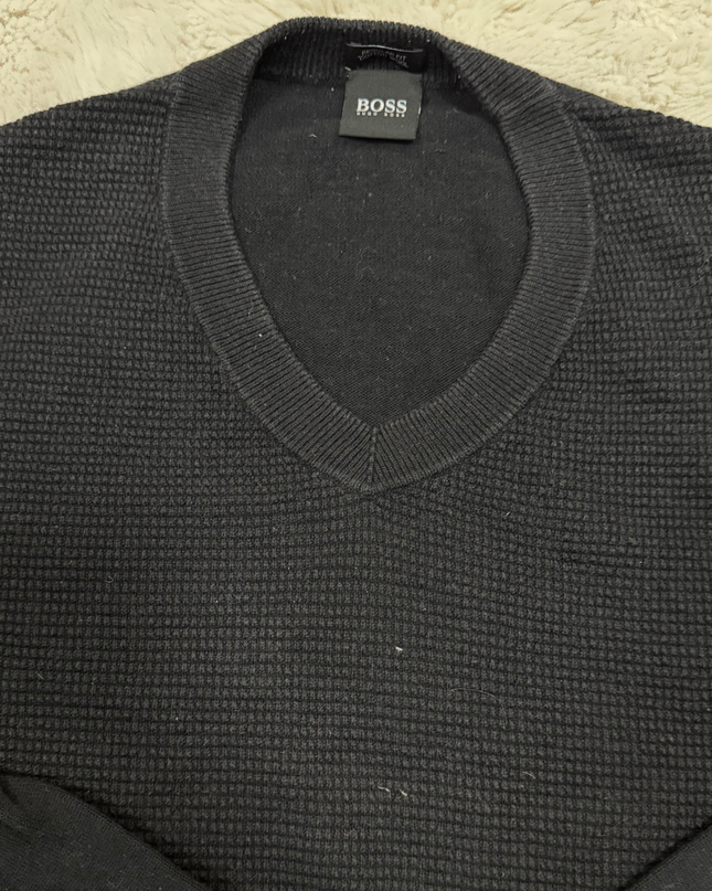 Hugo Boss Cotton Wool Black Sweater - M