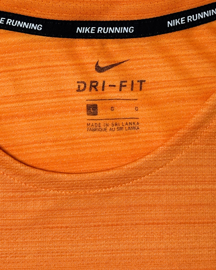 Nike Dri-FIT Orange Running Performance T-Shirt