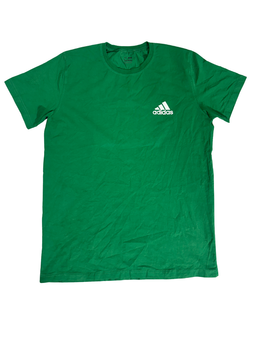 Adidas Crew Neck Green T-Shirt - L