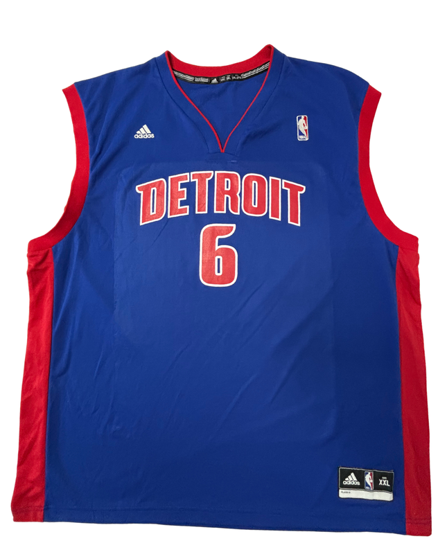Darrick Hilliard #6 Detroit Pistons Blue NBA Jersey