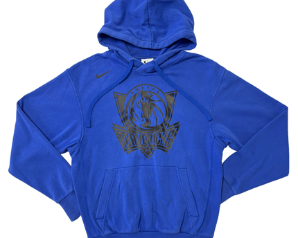 Nike NBA Dallas Mavericks Blue Black Logo Pullover Hoodie