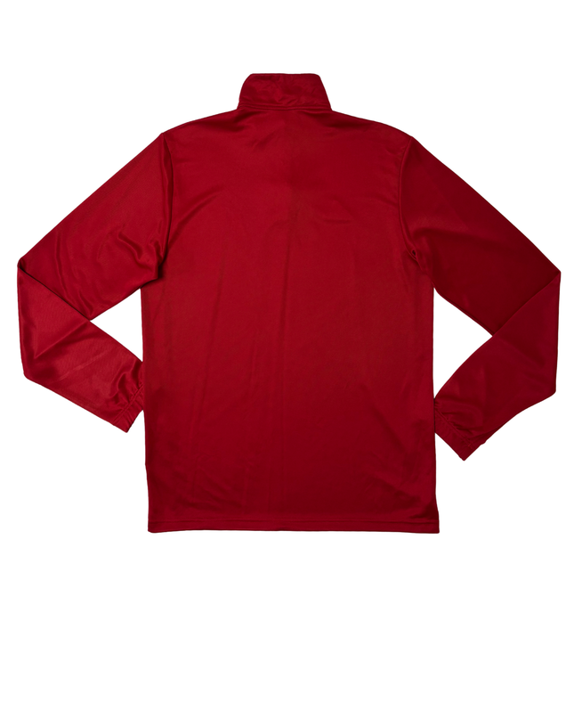 Adidas Red Aeroready 1/4 Zip Long Sleeve Training Top