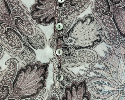 Wallis Multi-color Paisley Print V-Neck Blouse