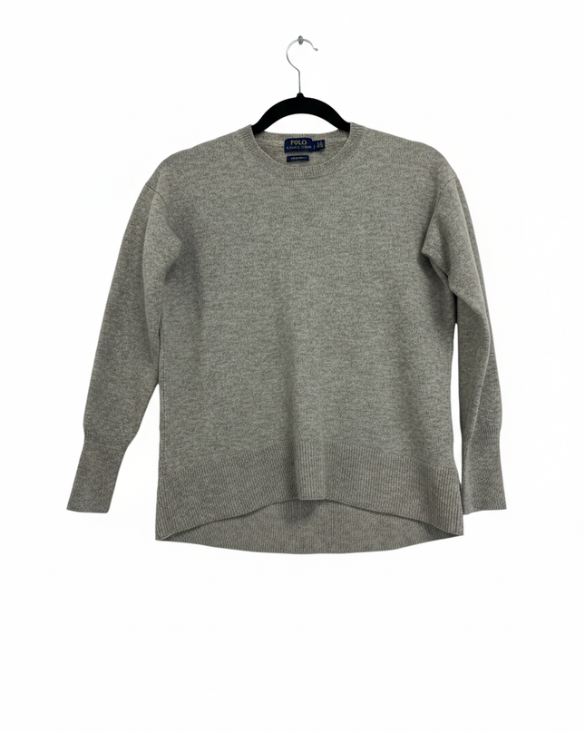 Polo Ralph Lauren Gray Merino Wool Crewneck Sweater