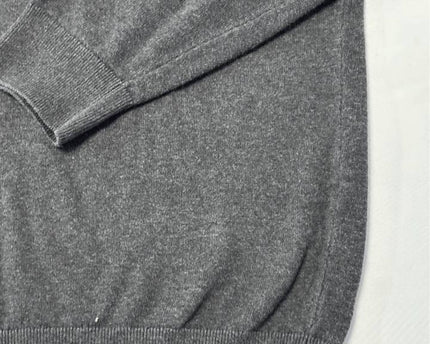 Barbour Essential Crew Neck Cotton in Charcoal Grey Sweater