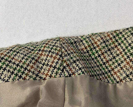 Murua Multicolor Plaid Wrap Mini Skirt