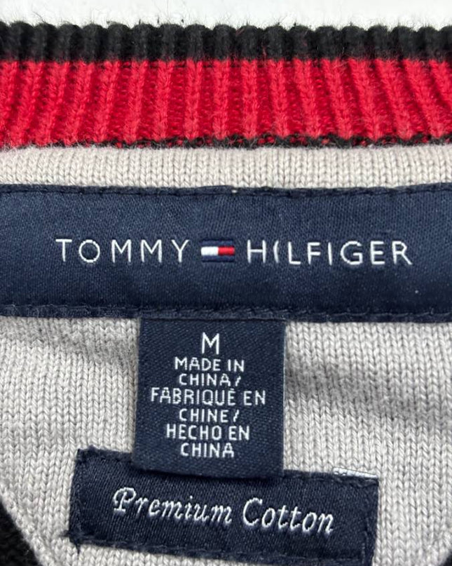 Tommy Hilfiger Black Premium Cotton Crewneck Sweater