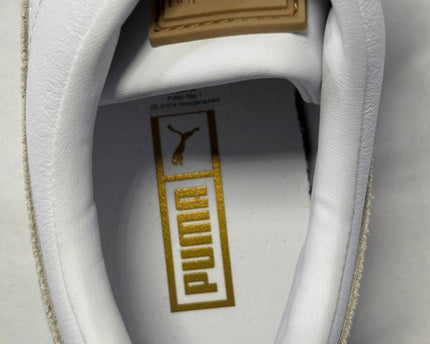 Puma White Mayze Stack Leather Platform Sneakers