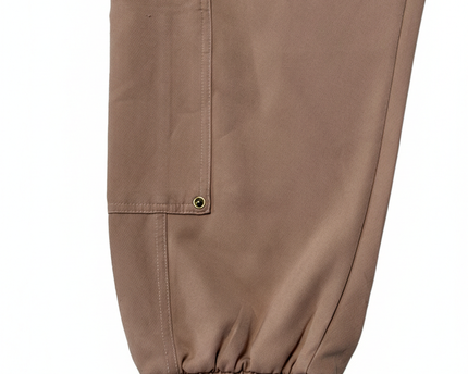Zara Tan High-Waisted Cargo Utility Joggers