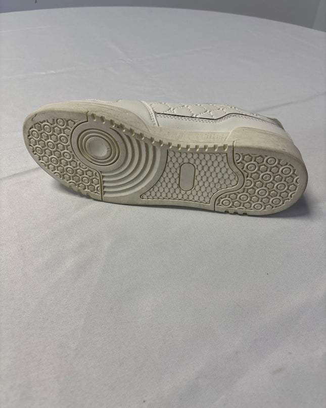 Max White Monogram Quilted Low Top Sneakers