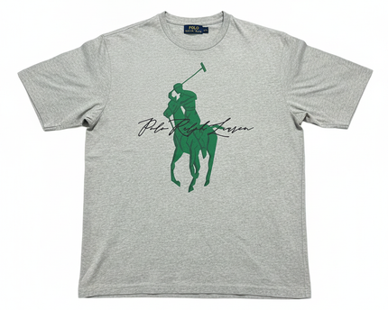 Polo Ralph Lauren Grey Graphic Long-Sleeve Tee