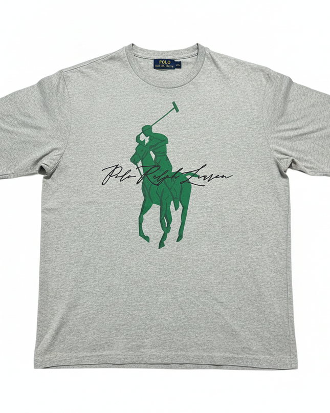 Polo Ralph Lauren Grey Graphic Long-Sleeve Tee