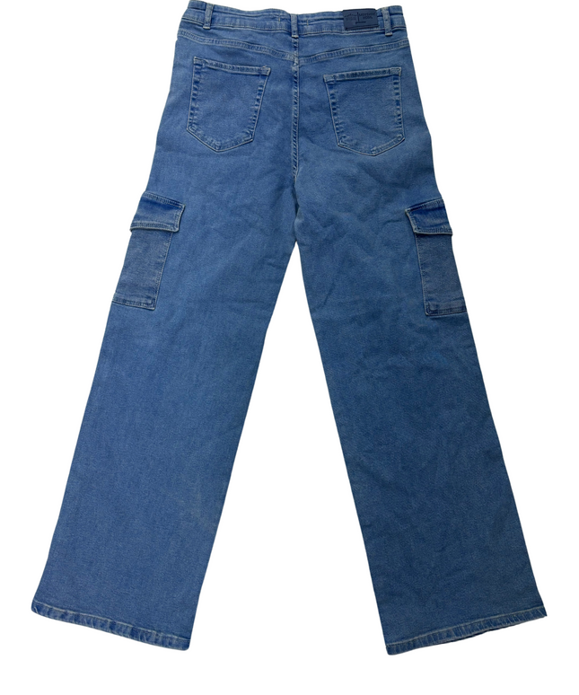 Chockhouse - Wide Leg Double Pocket Jeans - L | Waist: 30