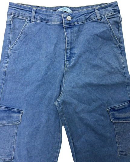Chockhouse - Wide Leg Double Pocket Jeans - L | Waist: 30
