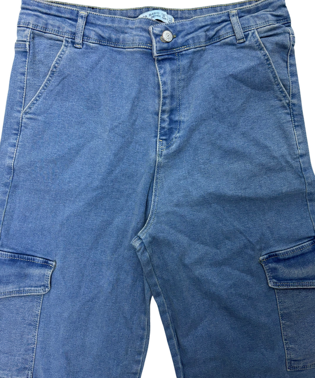 Chockhouse - Wide Leg Double Pocket Jeans - L | Waist: 30
