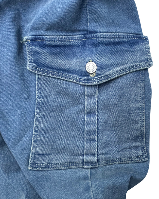 Chockhouse - Wide Leg Double Pocket Jeans - L | Waist: 30