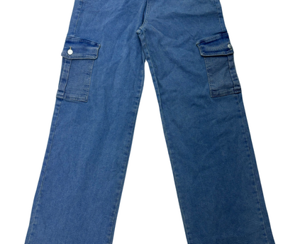 Chockhouse - Wide Leg Double Pocket Jeans - L | Waist: 30